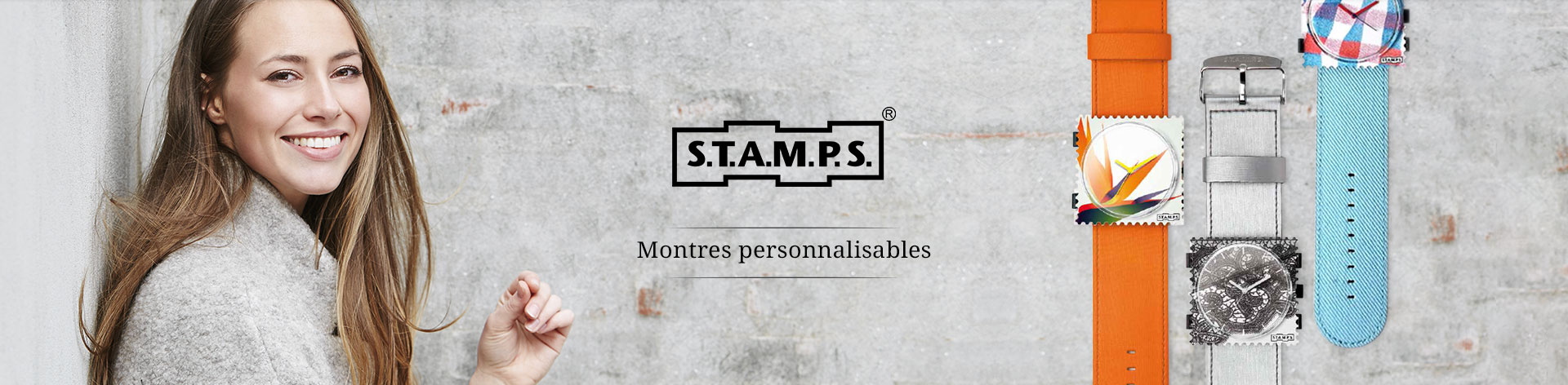 Montres personnalisables stamps